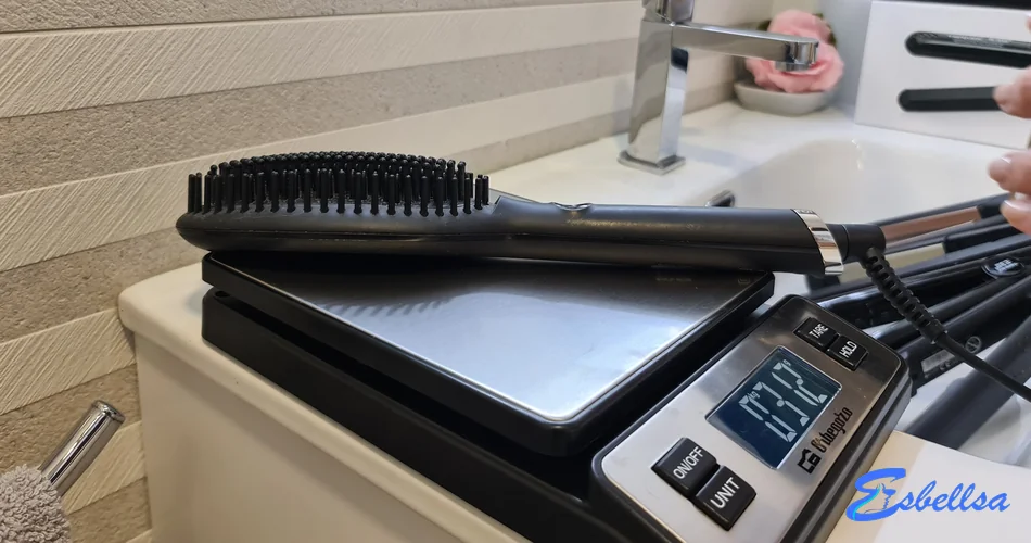 teste de pesagem da escova de alisamento GHD Glide