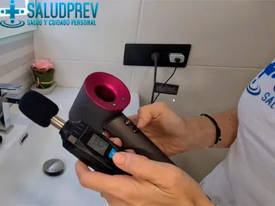 teste de ruído do secador de cabelo
