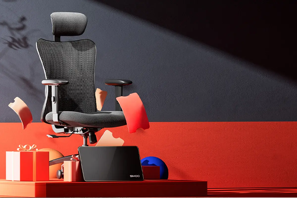cadeira ergonómica Sihoo M57 de malha com apoio de cabeça