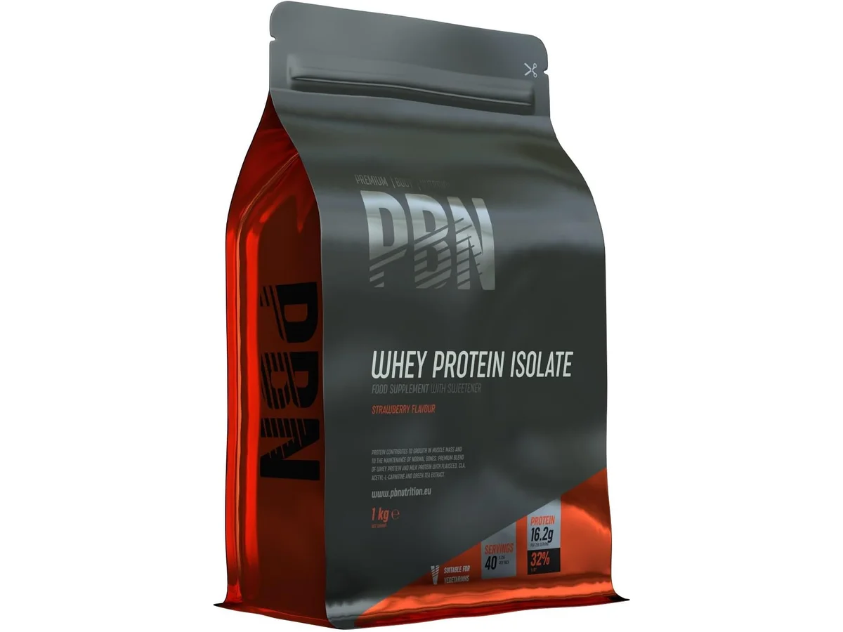 Saco de um quilo de PBN Whey Protein Isolate