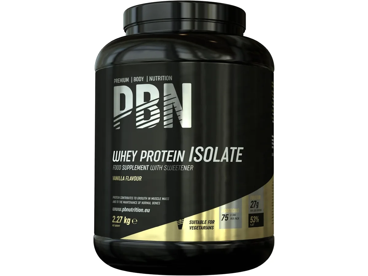 Embalagem de 2,27 quilos de PBN Whey Protein Isolate