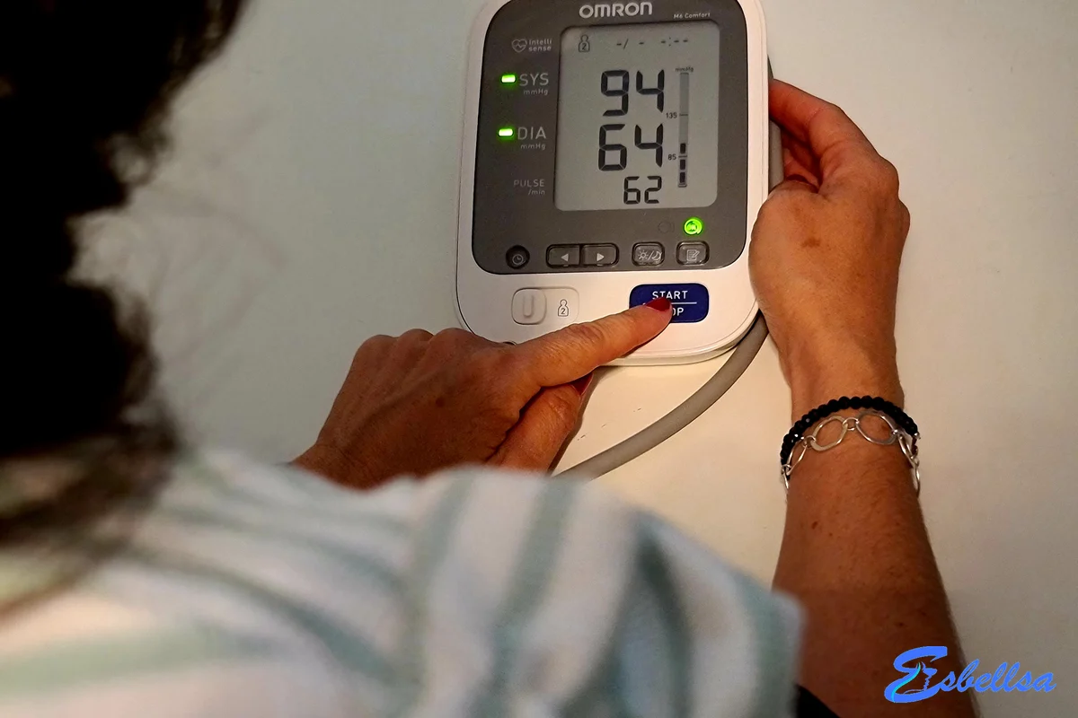 a medir a tensão com o omron m6 nos nossos testes