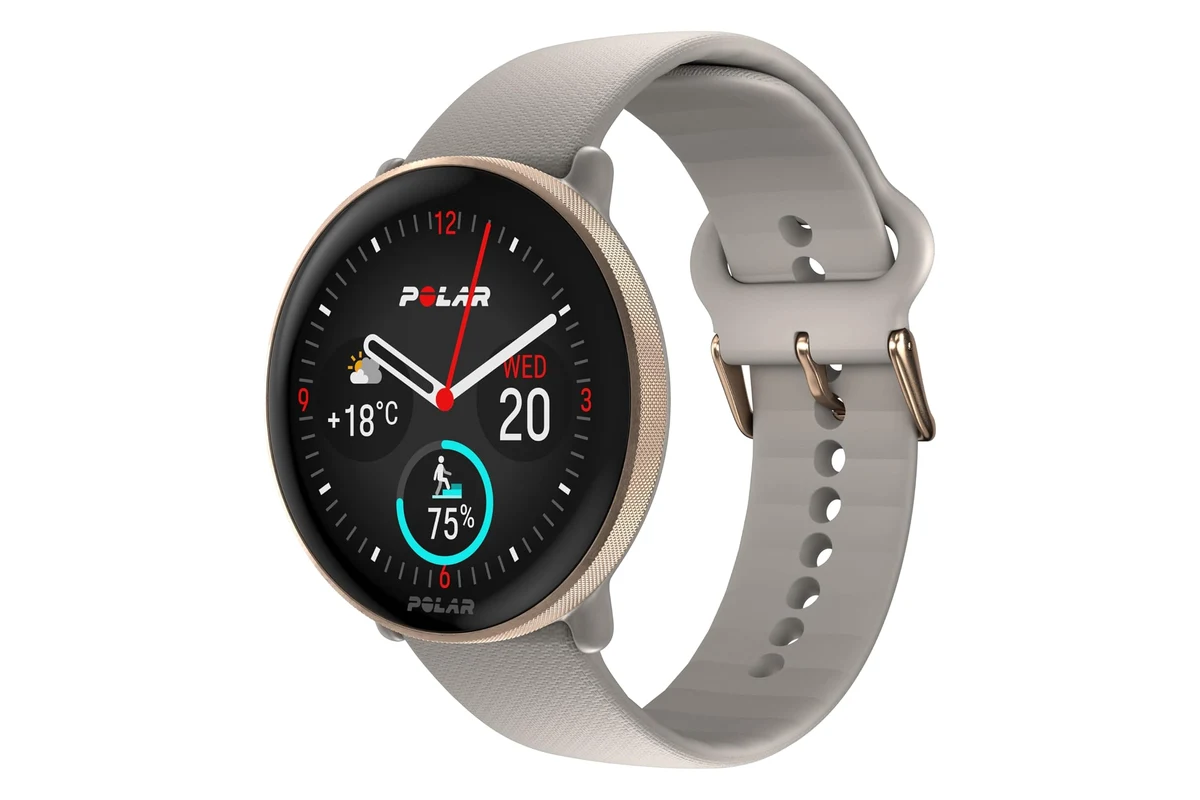Polar Ignite 3 com caixa de 43 mm e bracelete de silicone